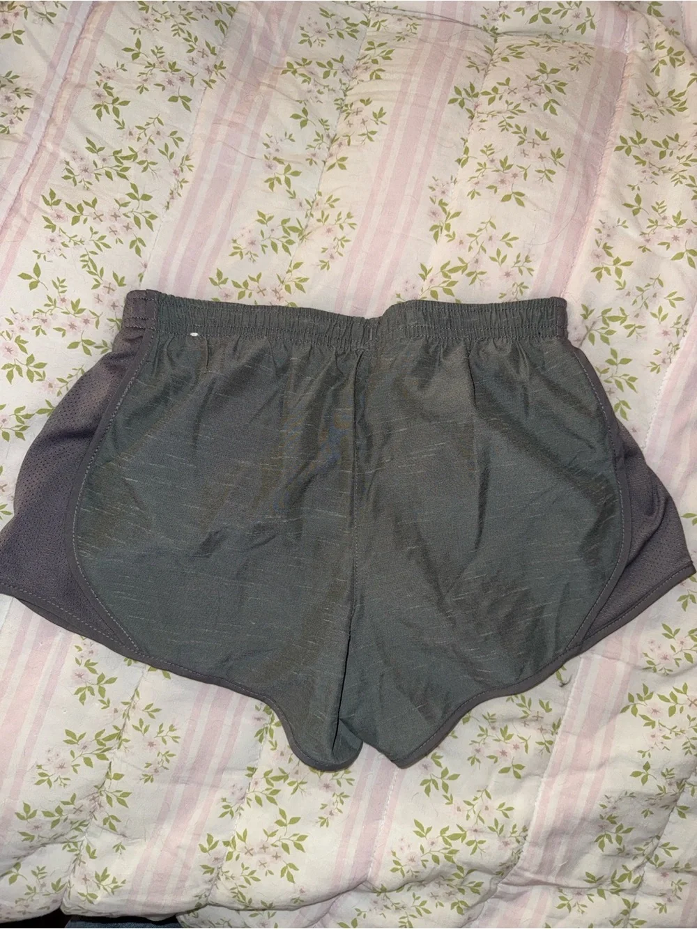 Nike Girls Grey Athletic Shorts